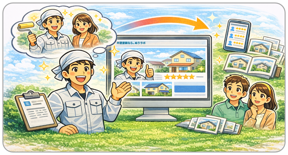 ぬりラボで情報をまとめて整えられるイメージ