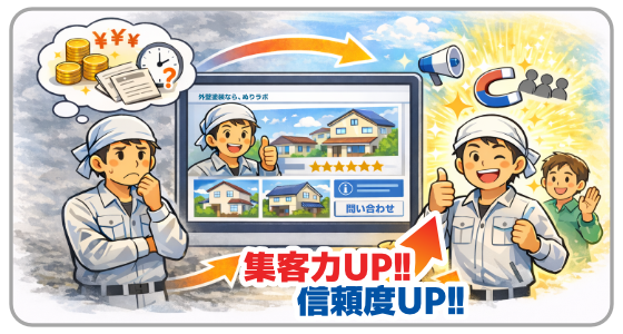 ぬりラボでＷＥＢページが持てる