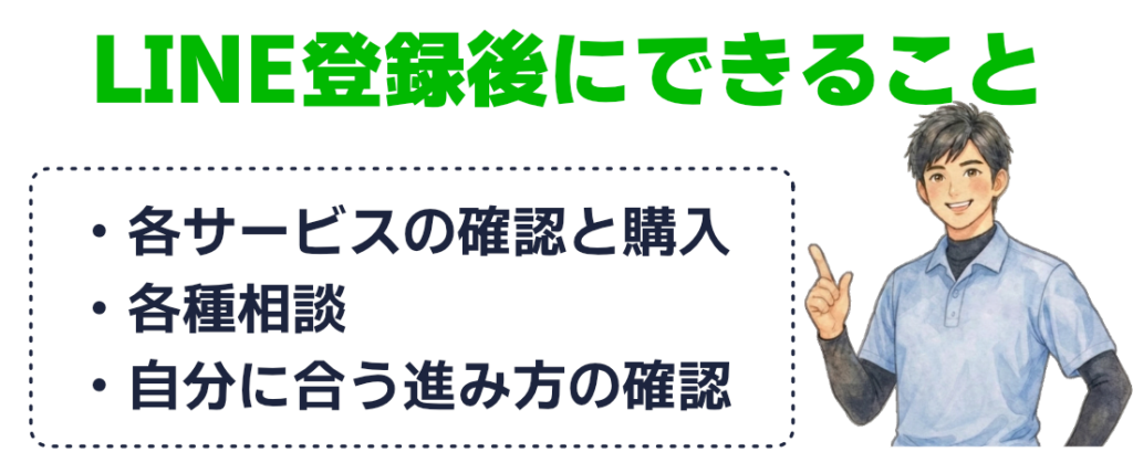 LINE登録後にできること
