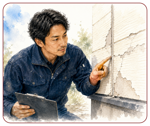 職人は自分で補修を行う