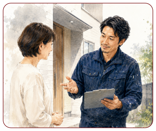 職人は、日々のお客さまと顔を合わせる