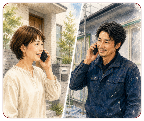 直接問い合わせが来る