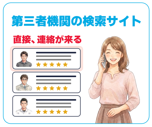 直接お客さんから連絡が来る